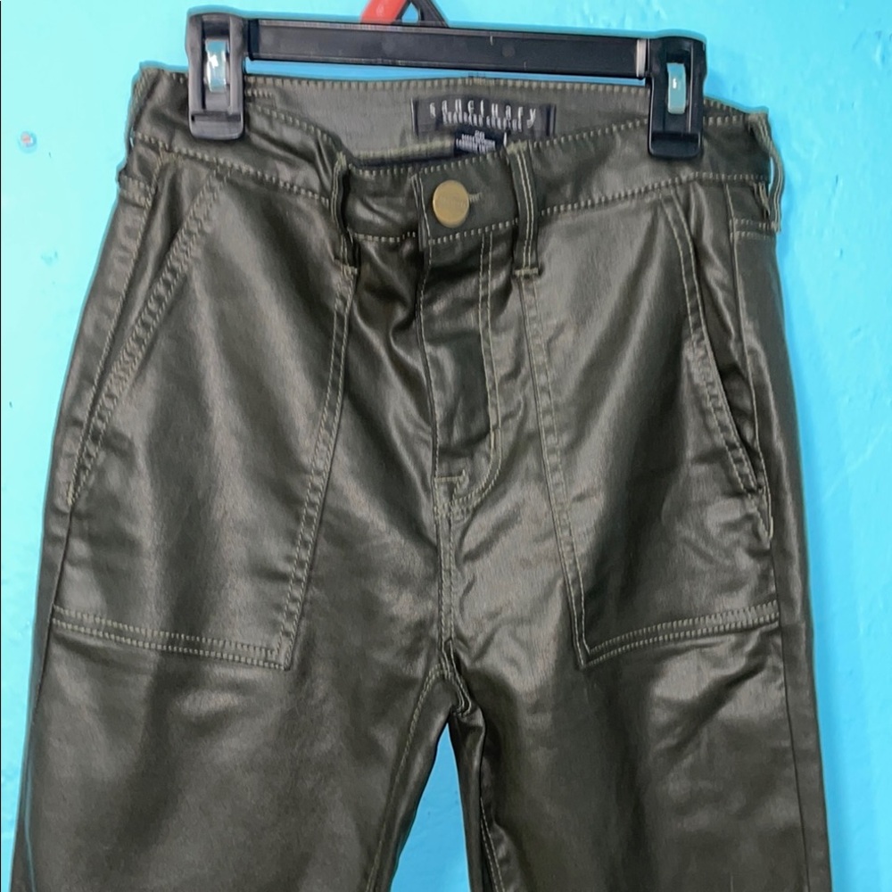 Sanctuary Women's dark green Standard Surplus skinny pants size 26 - Picture 5 of 9